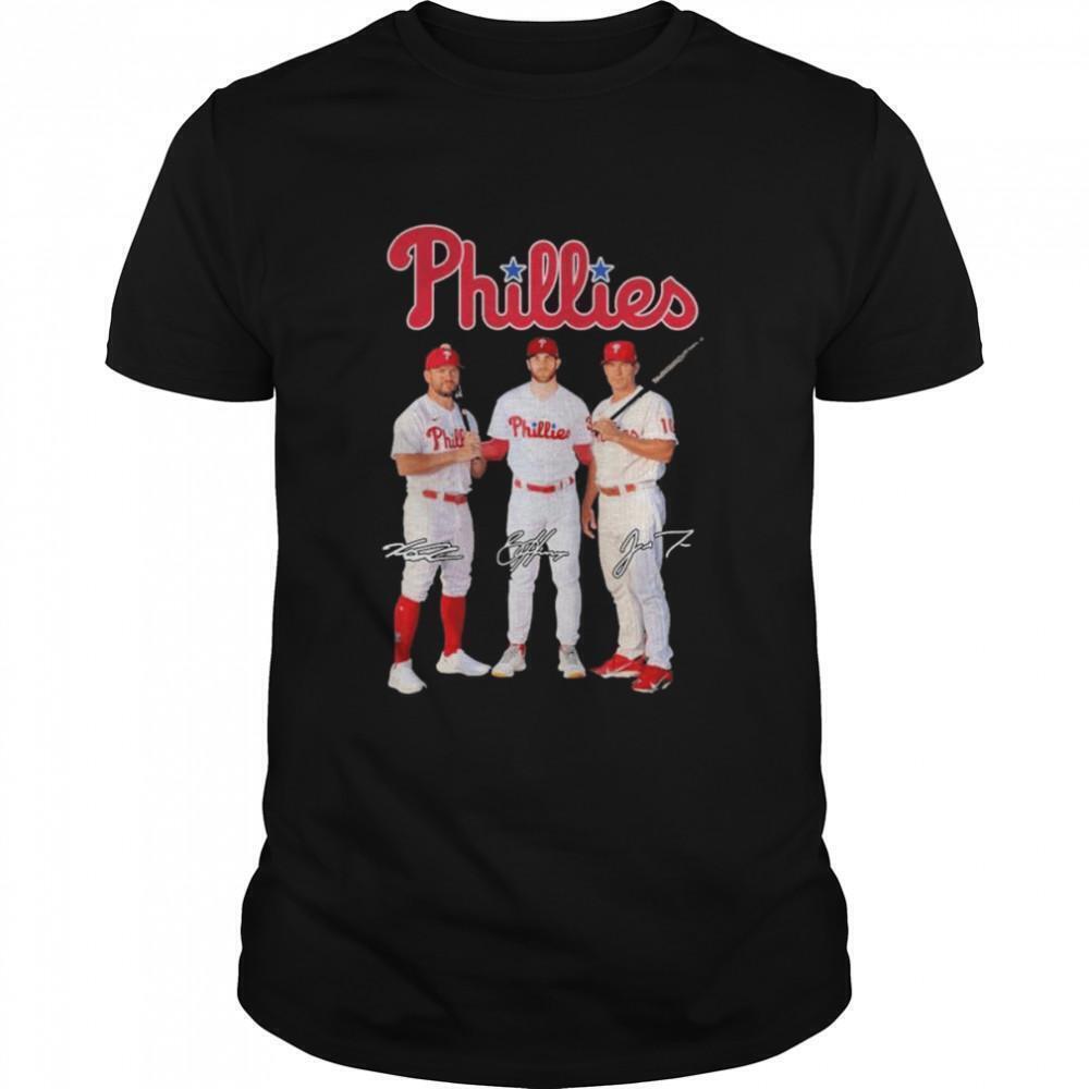 Bryce Harper And Louisville Slugger And Gabe Kapler Signatures Shirt